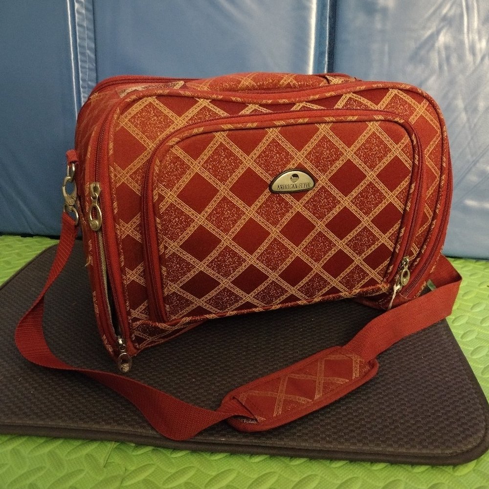 Vintage American Flyer Logo Carry On Travel Tote Bag - NWOT